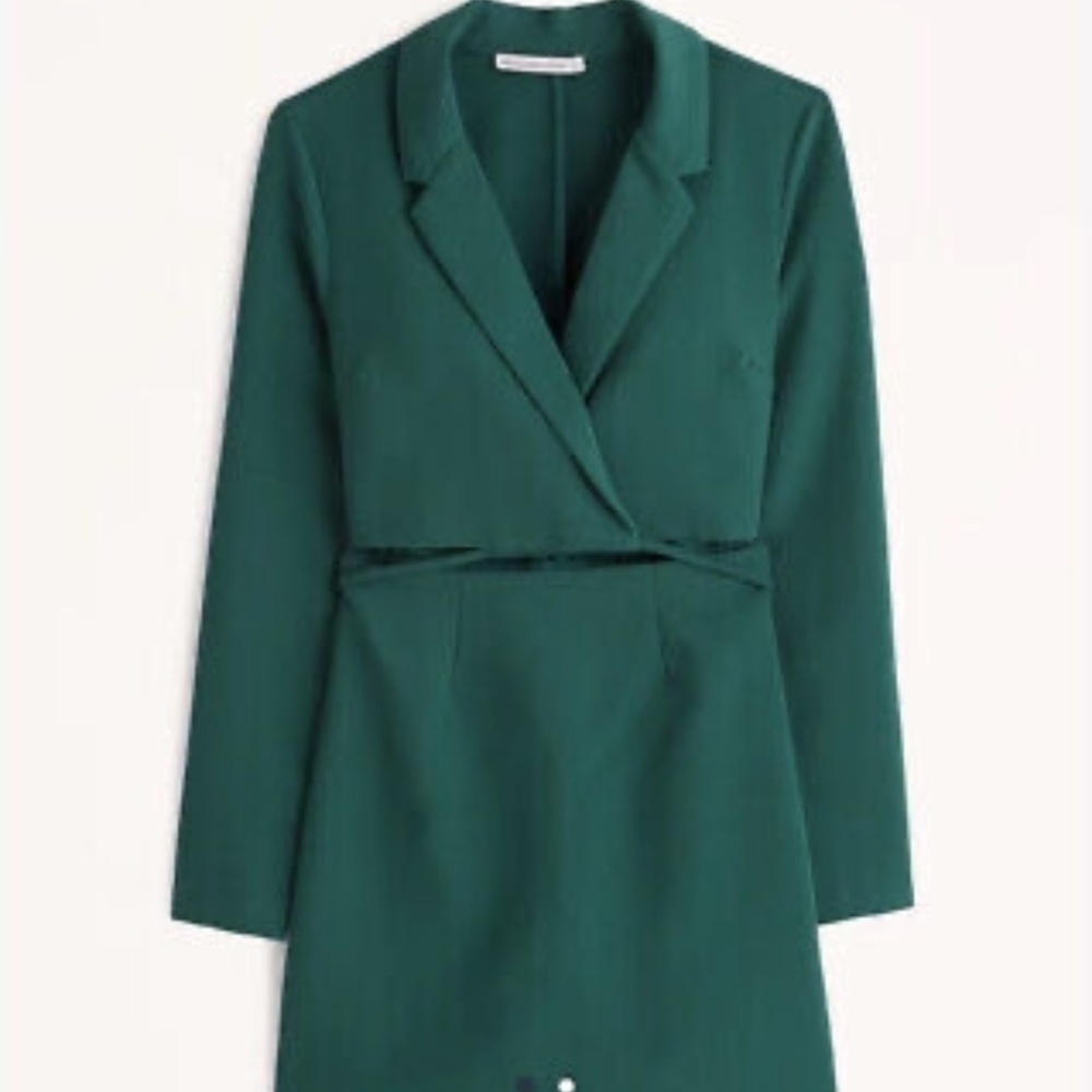 Green Abercrombie blazer dress NWT